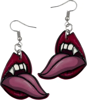 Vampire Earrings for Women - Mushroom Earrings - Weird Earring for Women - Dollar Jewelry