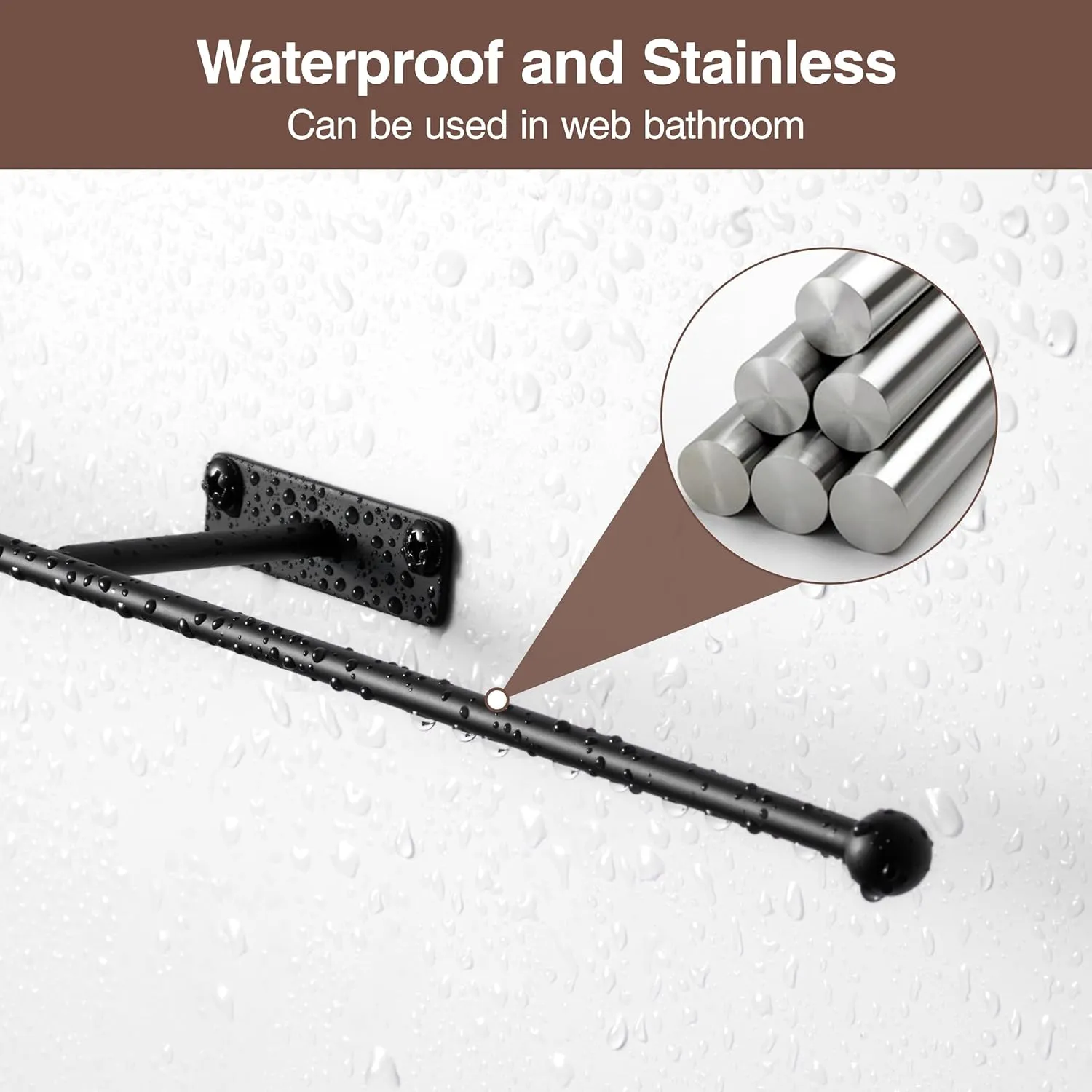 Wall Hanging Jewelry Organizer: 12.6'' Necklace Holder for Earring, Bracelet, Rings, Hairband, Glasses, Black 2-Pack, Screws Included