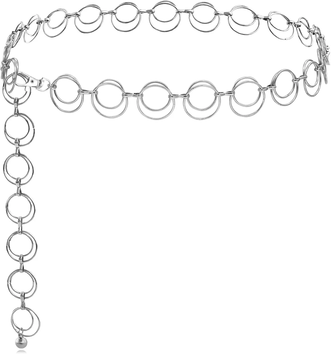 Women's Waist Chain Belts Adjustable Metal Waist Belt Belly Link