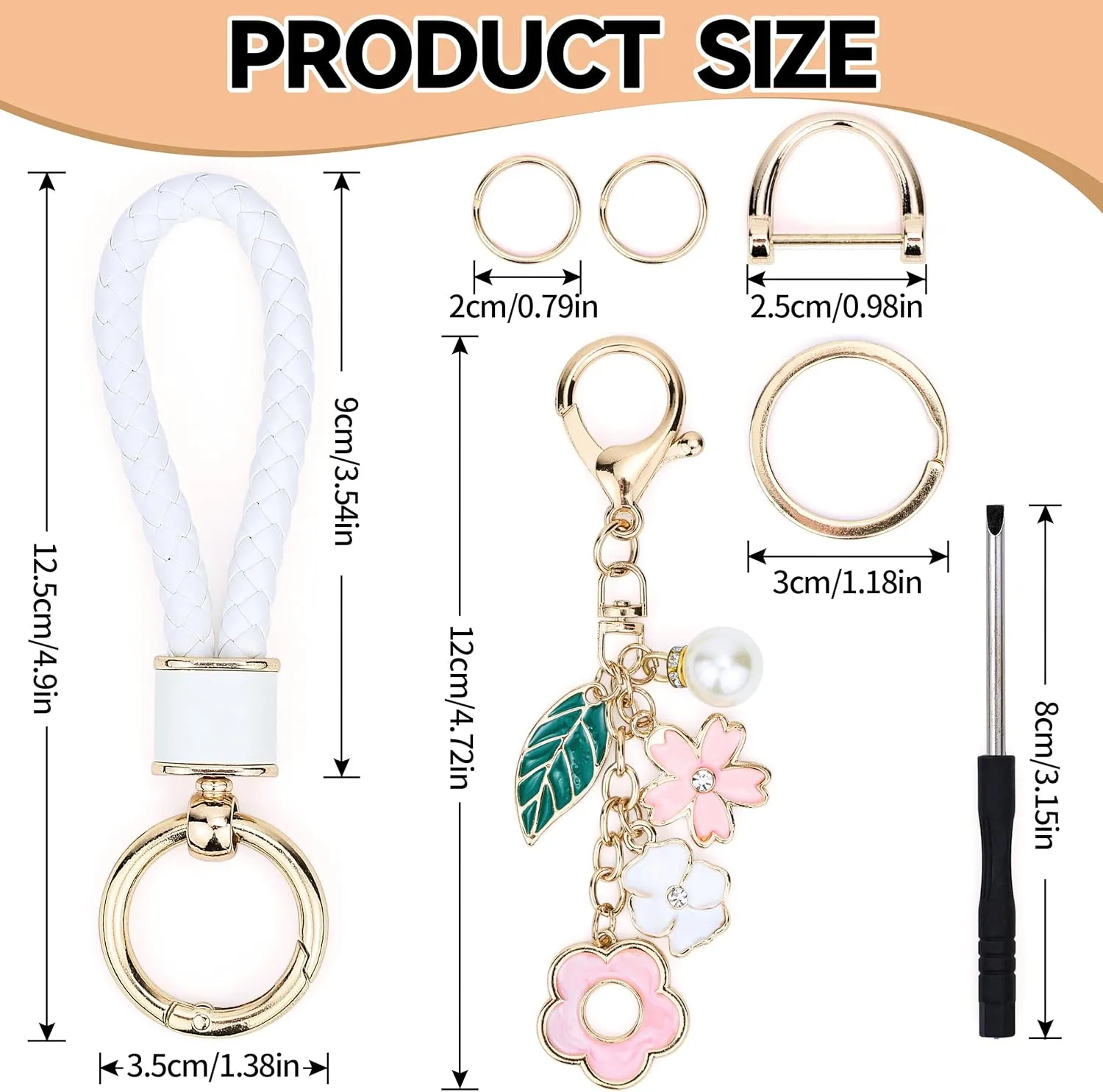 Wristlet Wallet Bracelet Keychain Credit Card Holder Silicone Bead Tassel Keychain Bangle Key Ring for Women