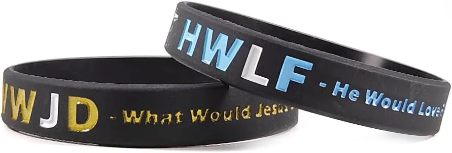 WWJD Bracelets for Men Women What Would Jesus Do He Would Love First Rubber Wristbands Inspirational Religious Reminder Jewelry HWLF Faith Jesus Bracelet Christian Prayer Baptism Gift
