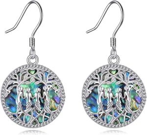 YFN Sister Earrings Gifts from Sister, Sterling Silver Crystal Sister Earrings Jewelry, Birthday Jewelry Gift for Sisters