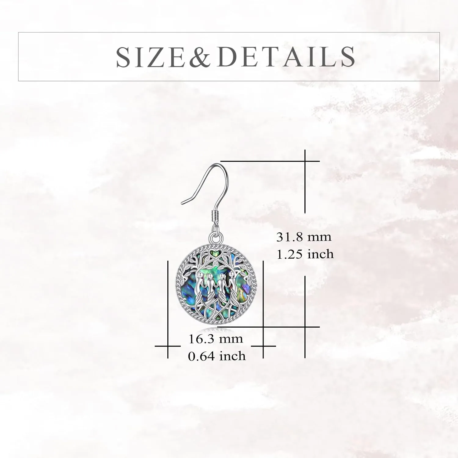 YFN Sister Earrings Gifts from Sister, Sterling Silver Crystal Sister Earrings Jewelry, Birthday Jewelry Gift for Sisters