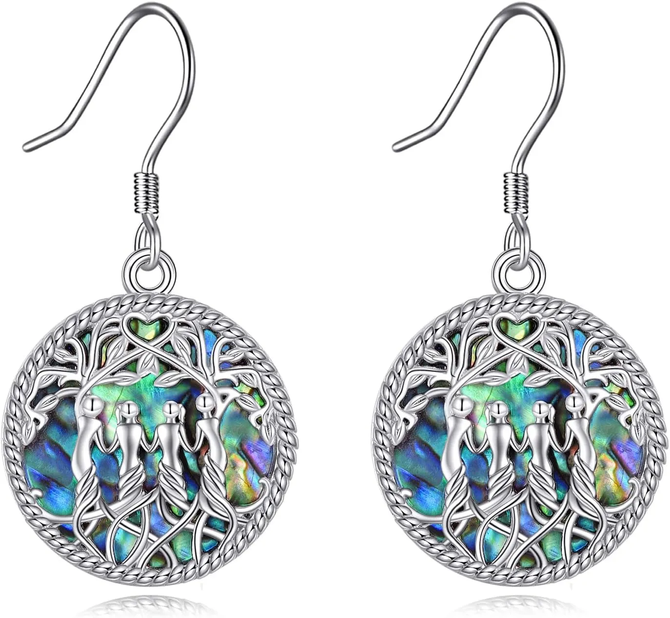 YFN Sister Earrings Gifts from Sister, Sterling Silver Crystal Sister Earrings Jewelry, Birthday Jewelry Gift for Sisters
