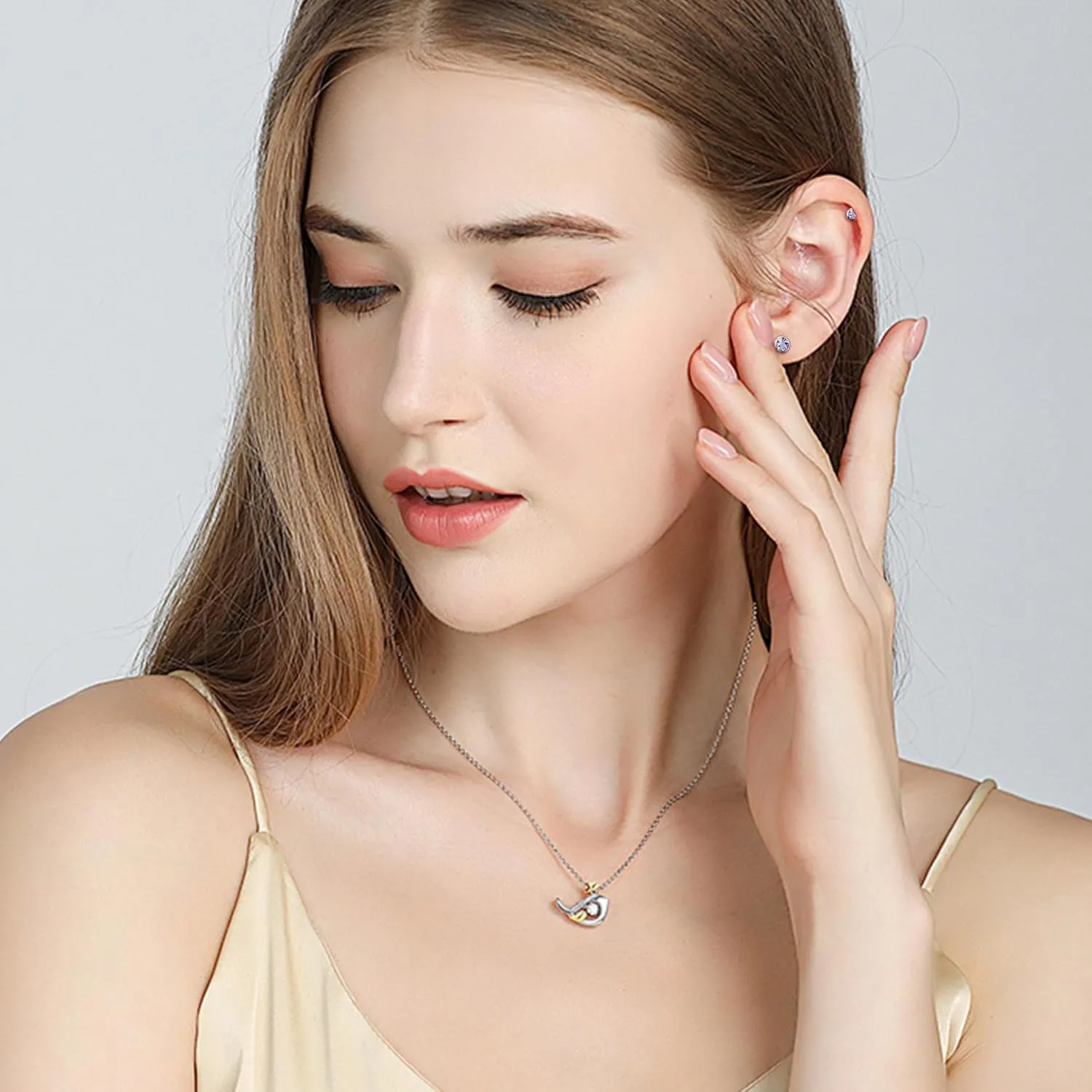ZDE Titanium Women Flatback Earrings for Women Crystal Stud Earrings Flat Back Earrings Hypoallergenic Cartilage Flatback Earring Tragus Helix Tragus Conch Piercing 3mm-5mm